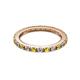 2 - Gracie 2.00 mm Round Yellow and White Diamond Eternity Band 