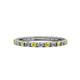 1 - Gracie 2.00 mm Round Yellow Sapphire and Diamond Eternity Band 