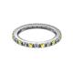 2 - Gracie 2.00 mm Round Yellow Sapphire and Diamond Eternity Band 