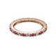 2 - Gracie 2.00 mm Round Ruby and Diamond Eternity Band 