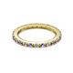 2 - Gracie 2.00 mm Round Iolite and Diamond Eternity Band 