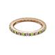 2 - Gracie 2.00 mm Round Peridot and Diamond Eternity Band 