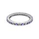 2 - Gracie 2.00 mm Round Tanzanite and Diamond Eternity Band 