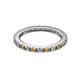 2 - Gracie 2.00 mm Round Citrine and Diamond Eternity Band 