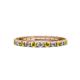 1 - Gracie 2.30 mm Round Yellow and White Diamond Eternity Band 