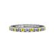 1 - Gracie 2.30 mm Round Yellow Sapphire and Diamond Eternity Band 
