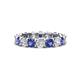 1 - Laida 3.80 mm Iolite and Diamond Eternity Band 