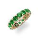 5 - Laida 4.00 mm Green Garnet Eternity Band 