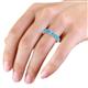 3 - Laida 4.00 mm Blue Topaz Eternity Band 