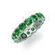 5 - Laida 4.00 mm Green Garnet Eternity Band 