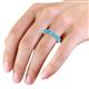 3 - Laida 4.00 mm Blue Topaz Eternity Band 