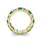 5 - Laida 4.00 mm Green Garnet and Diamond Eternity Band 