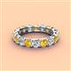 4 - Laida 3.80 mm Citrine and Diamond Eternity Band 