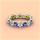 4 - Laida 3.80 mm Iolite and Diamond Eternity Band 