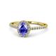 1 - Marnie Desire Tanzanite and Diamond Halo Engagement Ring 