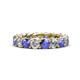 1 - Lucida 4.00 mm Tanzanite and Diamond Eternity Band 