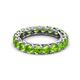 3 - Lucida 4.20 mm Round Peridot U Prong Eternity Band 