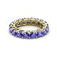 3 - Lucida 4.00 mm Round Tanzanite U Prong Eternity Band 