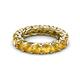 3 - Lucida 4.00 mm Round Citrine U Prong Eternity Band 