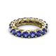 3 - Lucida 4.00 mm Round Iolite U Prong Eternity Band 