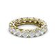 3 - Lucida 4.00 mm Round White Sapphire U Prong Eternity Band 