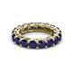 3 - Lucida 4.00 mm Round Blue Sapphire U Prong Eternity Band 