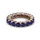 3 - Lucida 4.00 mm Round Blue Sapphire U Prong Eternity Band 