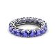 3 - Lucida 4.00 mm Round Tanzanite U Prong Eternity Band 