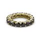 3 - Lucida 4.00 mm Round Black Diamond U Prong Eternity Band 