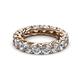 3 - Lucida 4.00 mm Round Diamond U Prong Eternity Band 