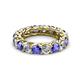 2 - Lucida 4.00 mm Tanzanite and Diamond Eternity Band 