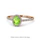 1 - Marnie Desire Oval Cut Peridot and Diamond Halo Engagement Ring 