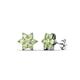1 - Amora Peridot Flower Earrings 
