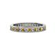 1 - Celina 2.00 mm Round Citrine and Diamond Eternity Band 