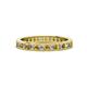 1 - Celina 2.00 mm Round Citrine and Diamond Eternity Band 