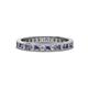 1 - Celina 2.00 mm Round Iolite and Diamond Eternity Band 