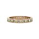 1 - Celina 2.00 mm Round Peridot and Diamond Eternity Band 
