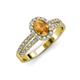 3 - Amaya Desire Citrine and Diamond Halo Engagement Ring 