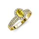 3 - Amaya Desire Yellow Sapphire and Diamond Halo Engagement Ring 
