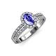 3 - Amaya Desire Tanzanite and Diamond Halo Engagement Ring 