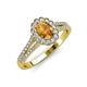 3 - Raisa Desire Citrine and Diamond Halo Engagement Ring 