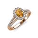 3 - Raisa Desire Citrine and Diamond Halo Engagement Ring 