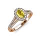 3 - Raisa Desire Yellow Sapphire and Diamond Halo Engagement Ring 