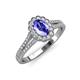 3 - Raisa Desire Tanzanite and Diamond Halo Engagement Ring 