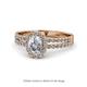 1 - Amaya Desire Diamond Halo Engagement Ring 