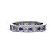 1 - Celina 2.70 mm Round Iolite and Diamond Eternity Band 