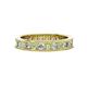 1 - Celina 2.70 mm Round Peridot and Diamond Eternity Band 