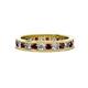 1 - Celina 2.70 mm Round Red Garnet and Diamond Eternity Band 