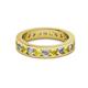 2 - Celina 3.00 mm Round Yellow Sapphire and Diamond Eternity Band 