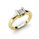 4 - Izna Princess Cut Diamond Solitaire Engagement Ring 
